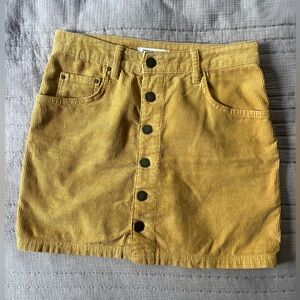 Billabong Yellow Mini Skirt